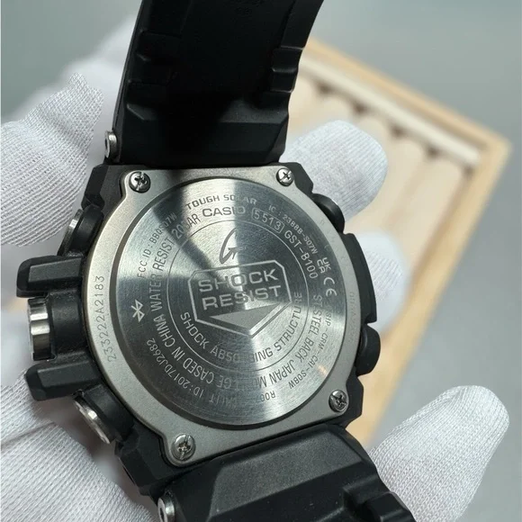 Casio G-Shock Men’s Black Resin Strap and Silver Tough Solar Watch - Picture 9 of 9